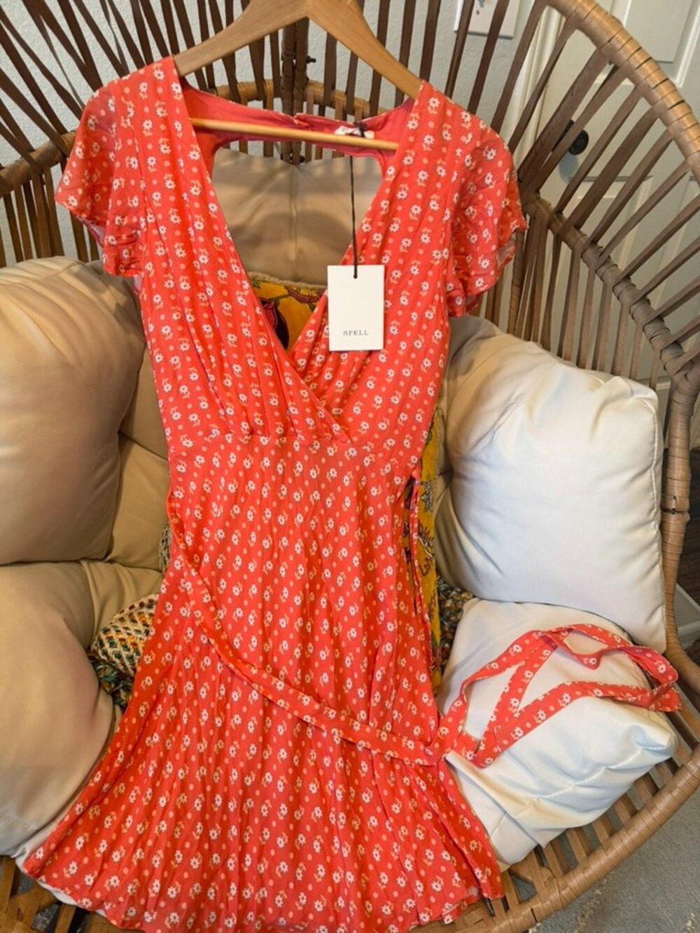 ✨ Spell & The Gypsy Yellow Rose Bias Mini Dress – Desert Rose ✨ Medium | NWT